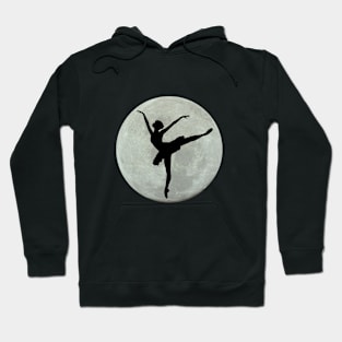 Ballet Dancer Over the Moon Hoodie